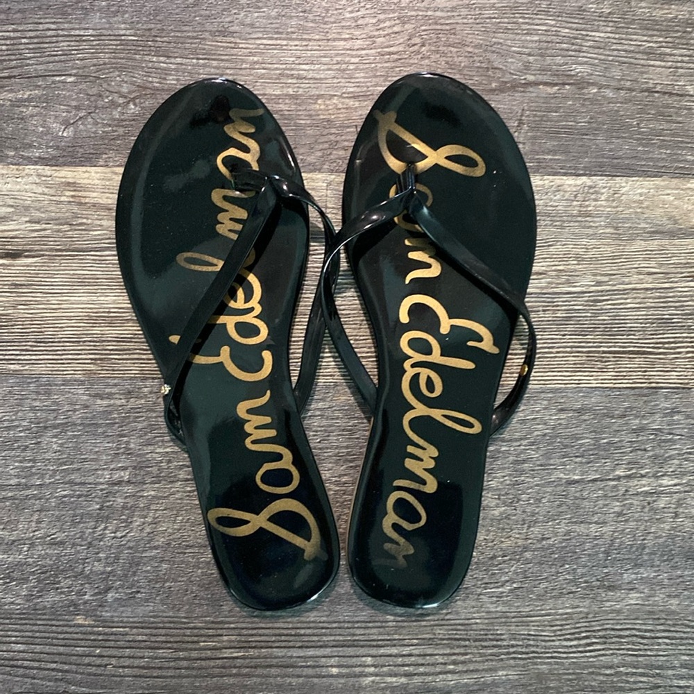 Sam Edelman flat sandal, black, size 9